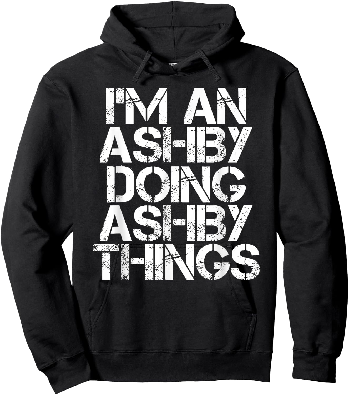 ASHBY Funny Surname Family Tree Birthday Reunion Gift Hoodie - Hoodie | Black