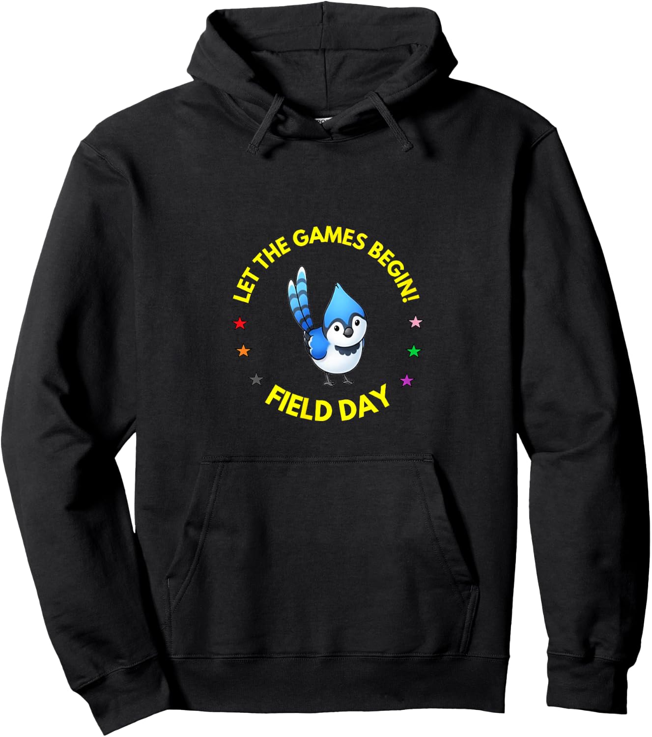 Games begin Field Day Blue Jay Hoodie - Hoodie | Black