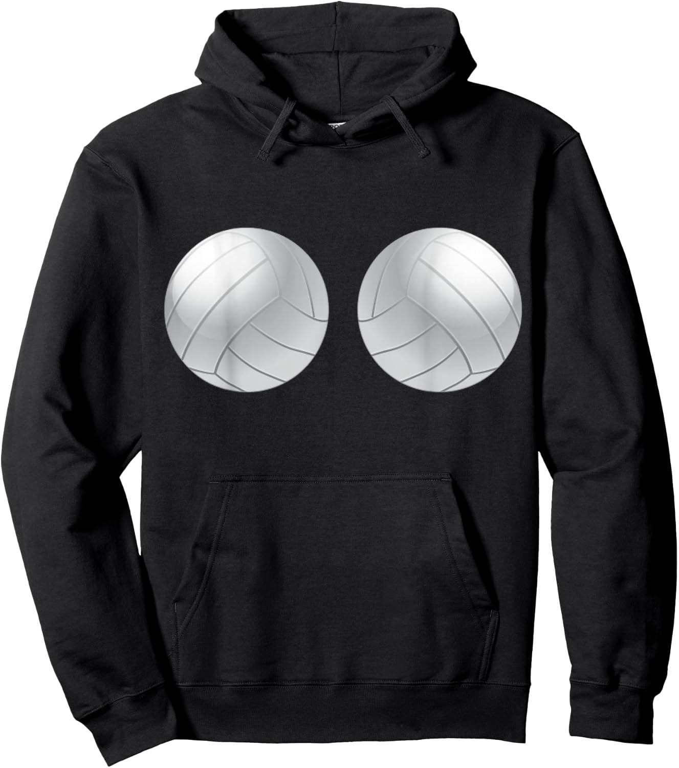 Volleyball Player Boobs Funny Hoodie - Hoodie | Black