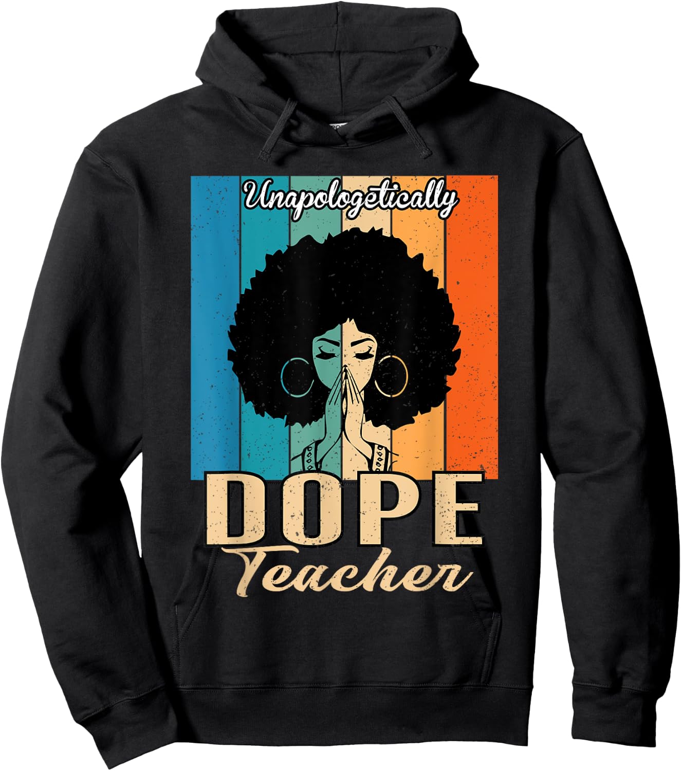Unapologetically Dope Teacher Vintage - Juneteenth Teacher Men Women Kids Hoodie - Hoodie | Black