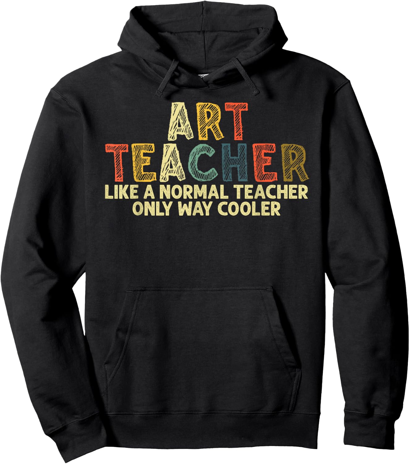 Art Teacher Design Women Artist Teaching Art School Hoodie - Hoodie | Black