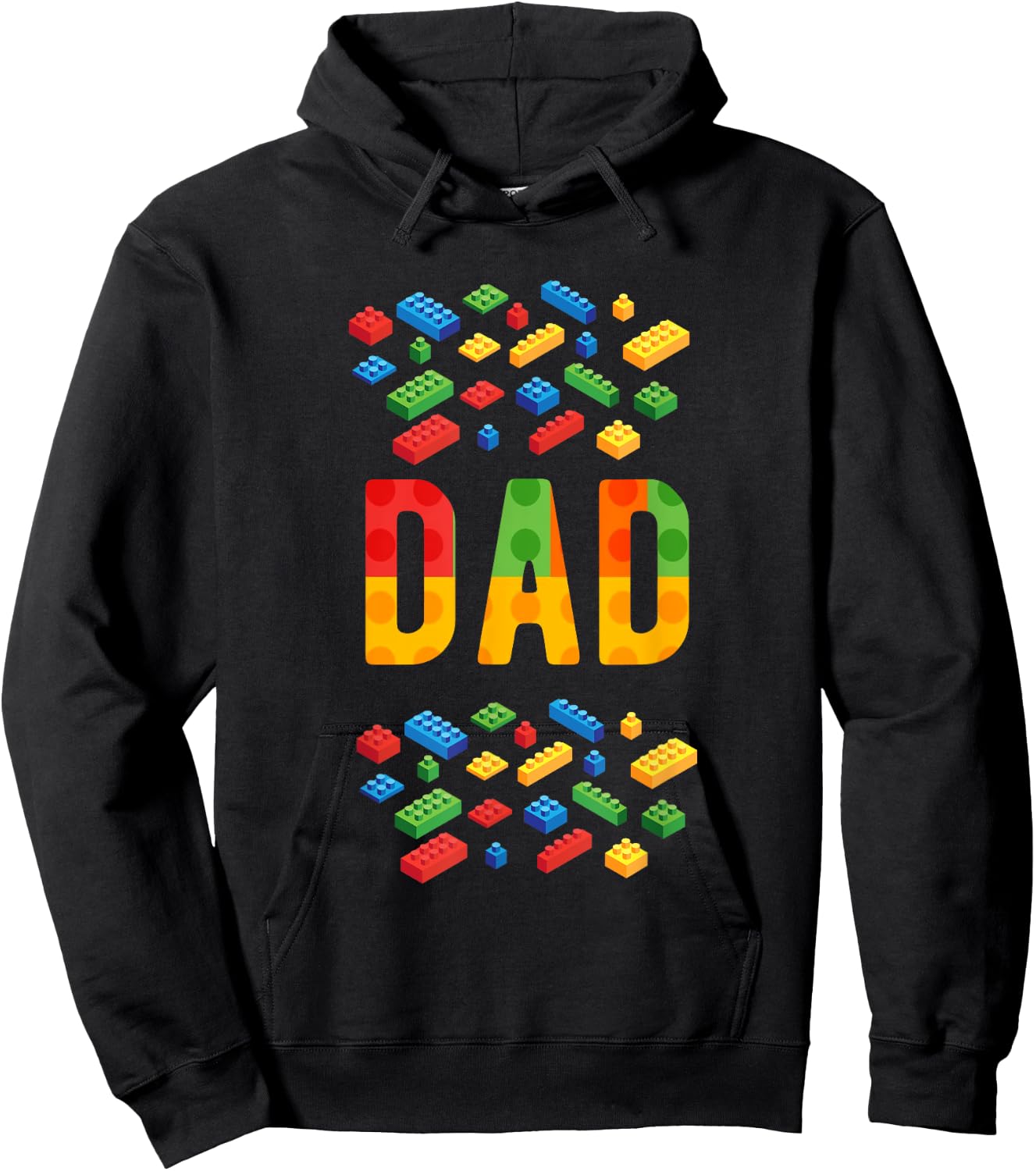 DAD Master Builder Building Bricks Blocks Family Matching Hoodie - Hoodie | Black