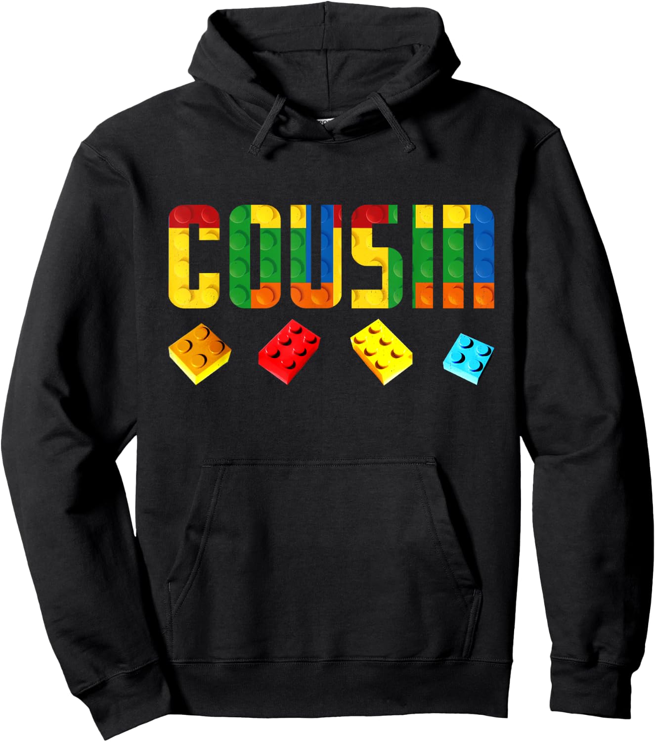 Cousin Master Builder Building Blocks Birthday Family Kids Hoodie - Hoodie | Black