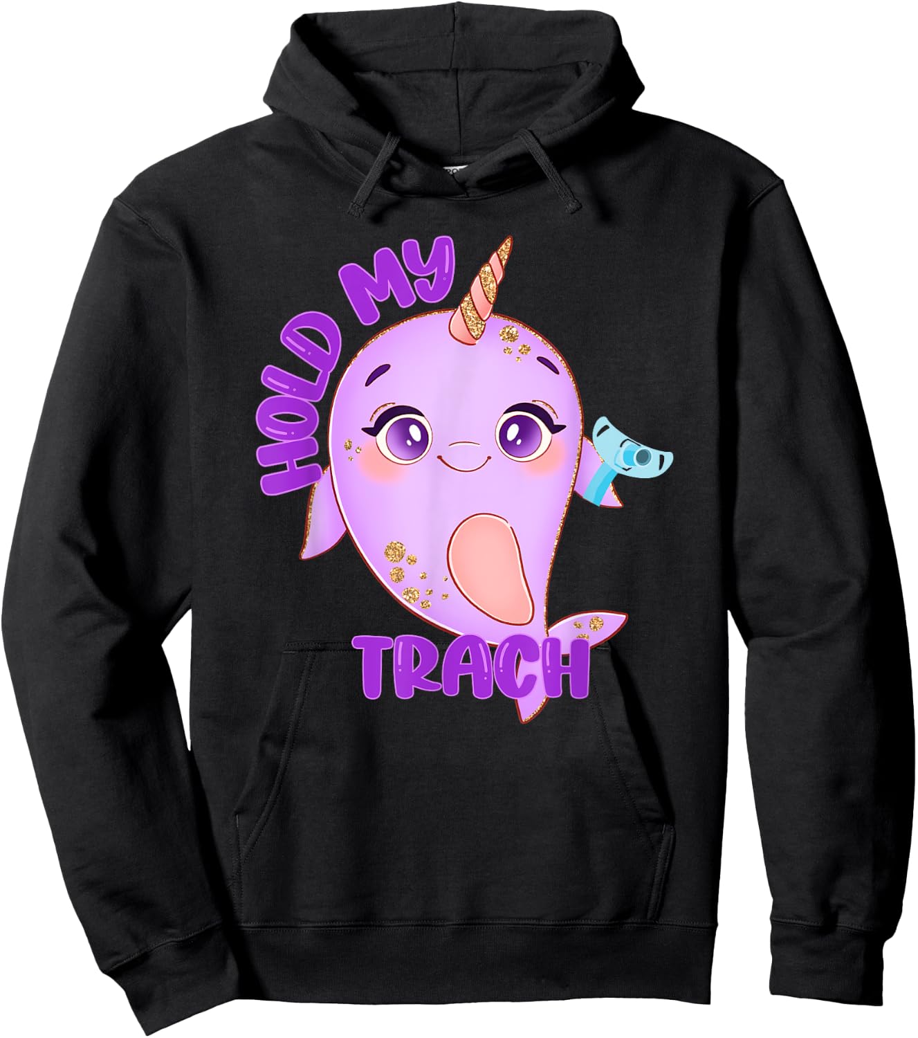 Hold my Trach, Decannulation Celebration, Tracheostomy Aware Hoodie - Hoodie | Black