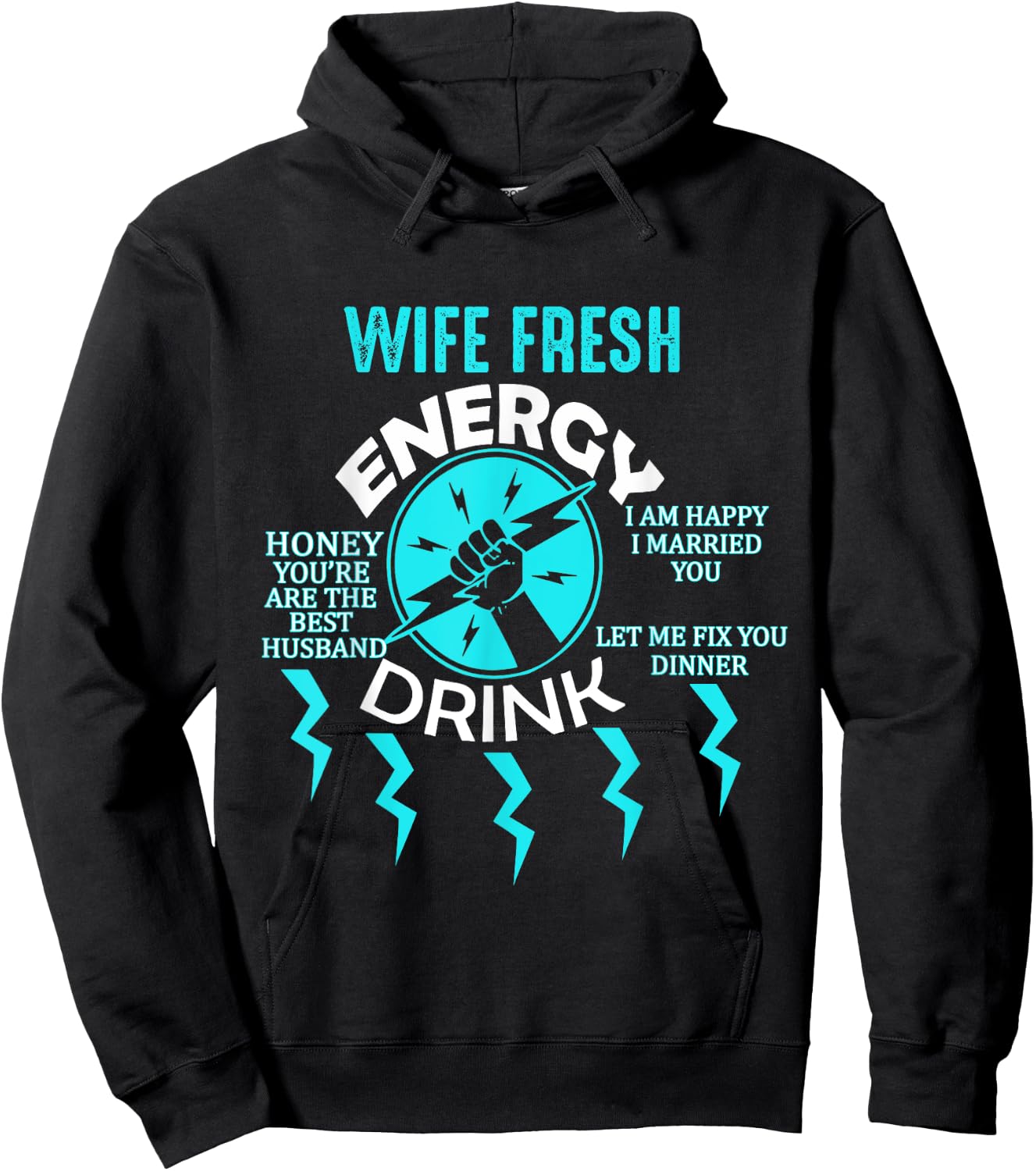 Told My Husband That I Was Tired Of Him Funny Wife Hoodie - Hoodie | Black