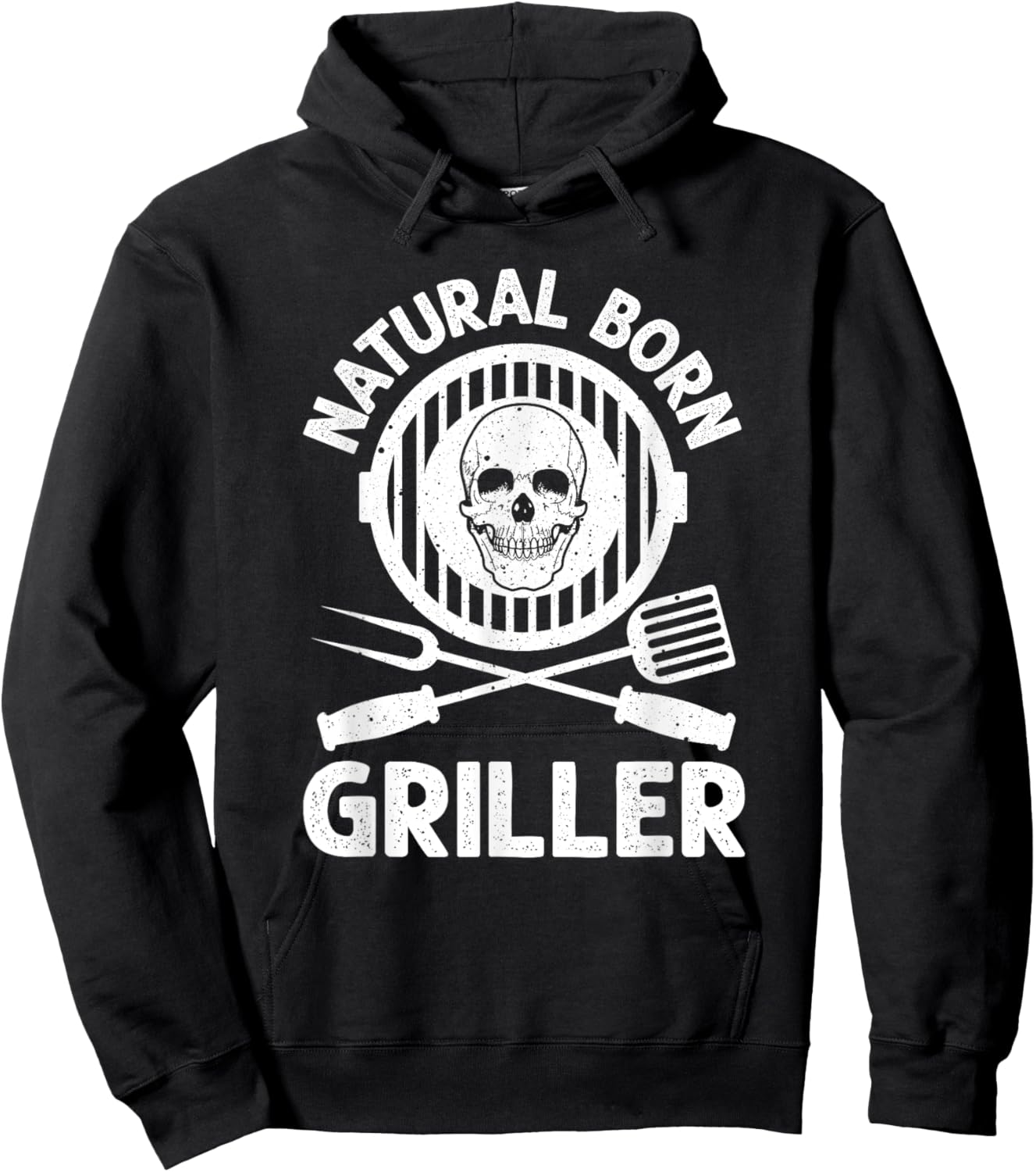 Funny BBQ Art Women Grilling Meat Smoking Barbecue Hoodie - Hoodie | Black