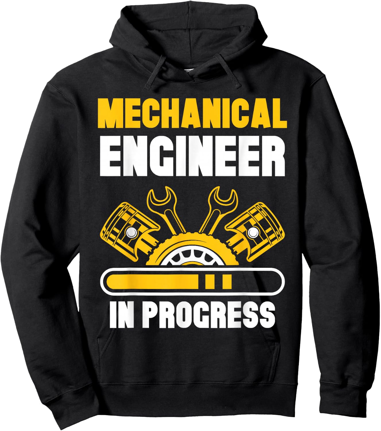 Mechanical Engineer In Progress Engineering Student Study Hoodie - Hoodie | Black