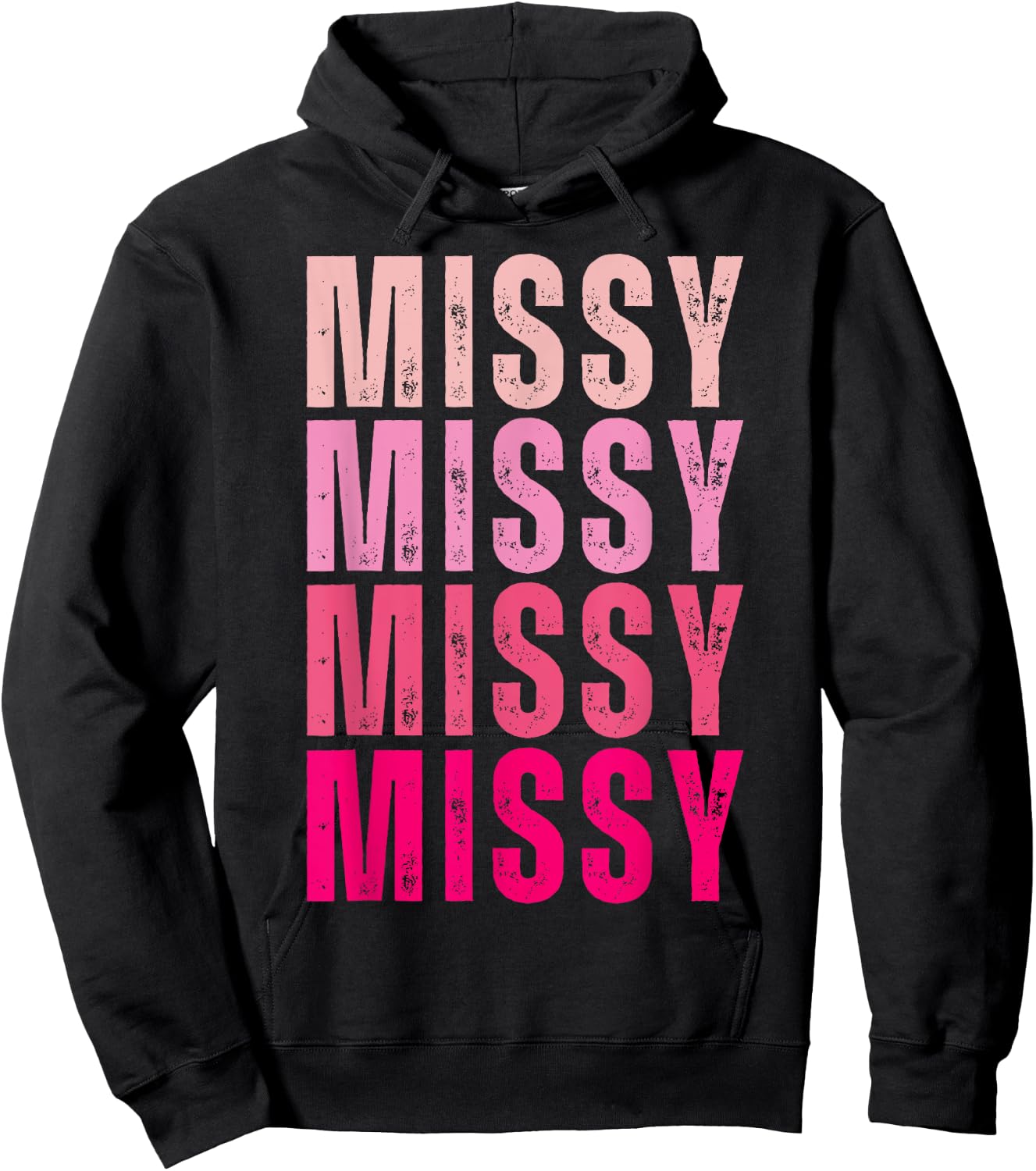 I Love Missy First Name Missy Vintage Hoodie - Hoodie | Black
