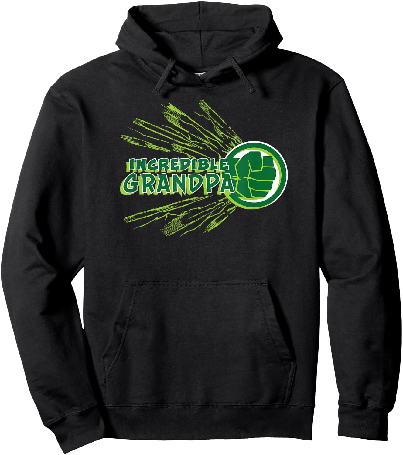 Marvel Hulk Incredible Grandpa Family Trip Vacation Hoodie - Hoodie | Black