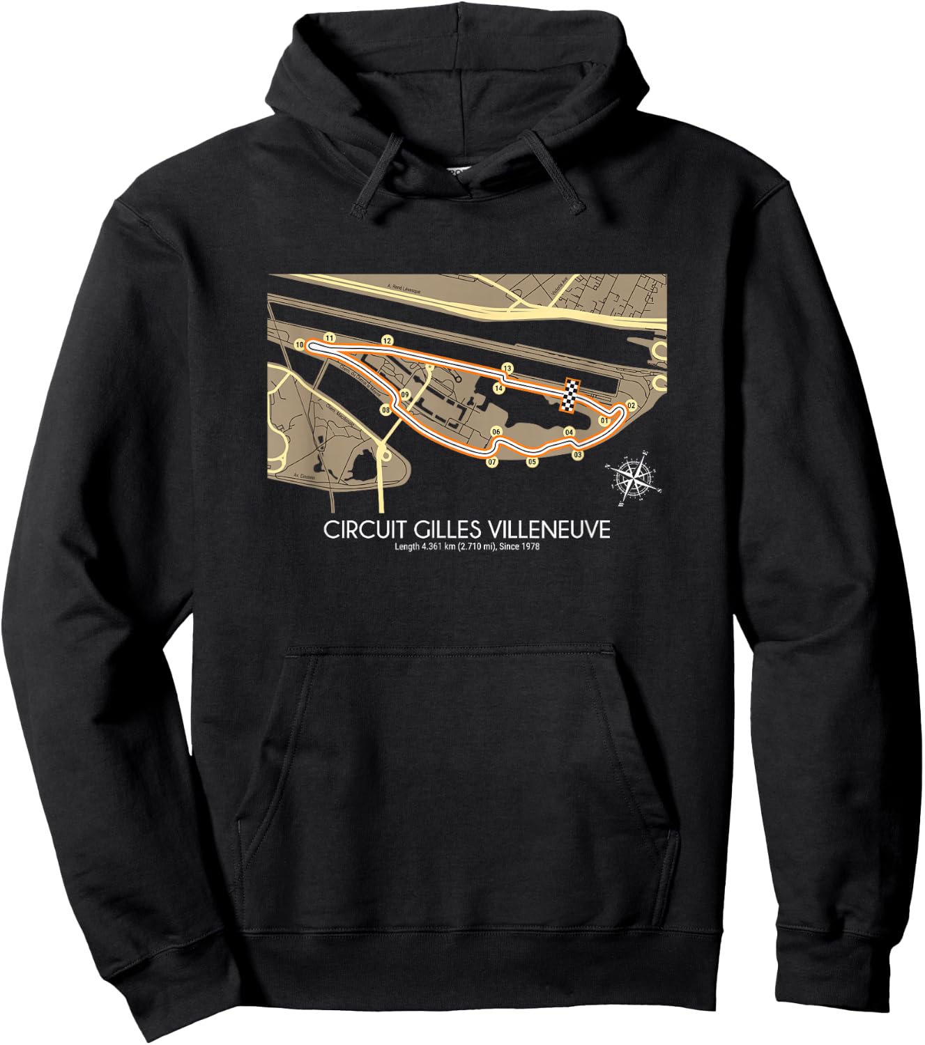 Gilles Villeneuve Circuit Collection Hoodie - Hoodie | Black