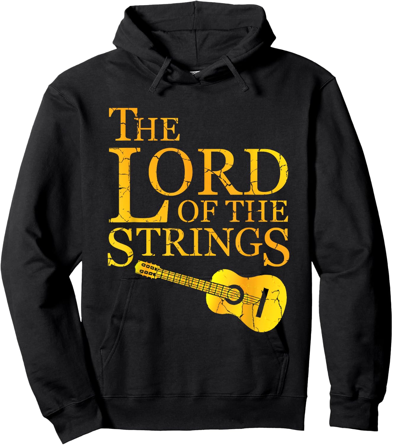 The Lord Of The Strings Guitarist Or Musician Lover Hoodie - Hoodie | Black