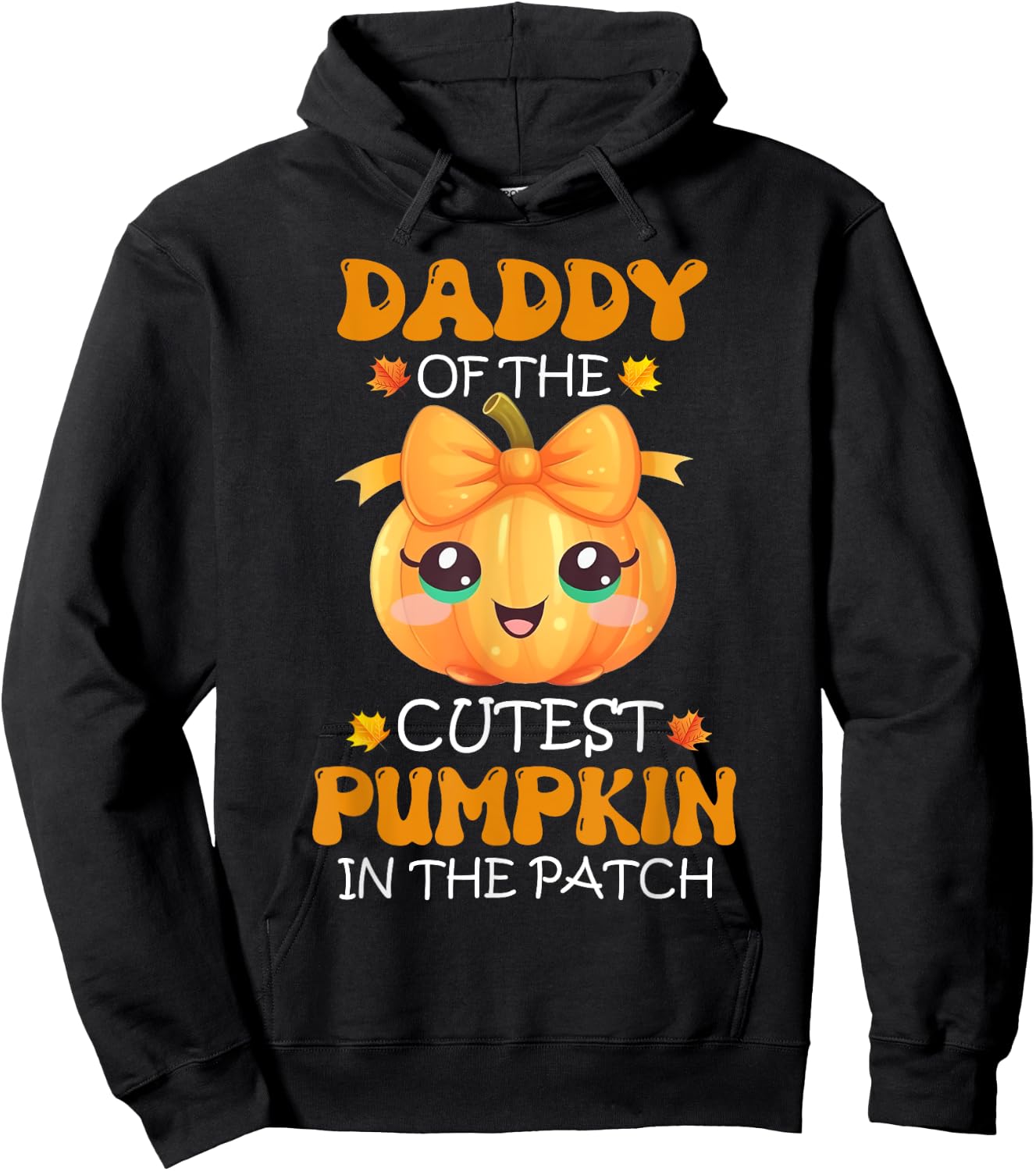 Daddy Of The Cutest Pumpkin In The Patch Halloween Hoodie - Hoodie | Black