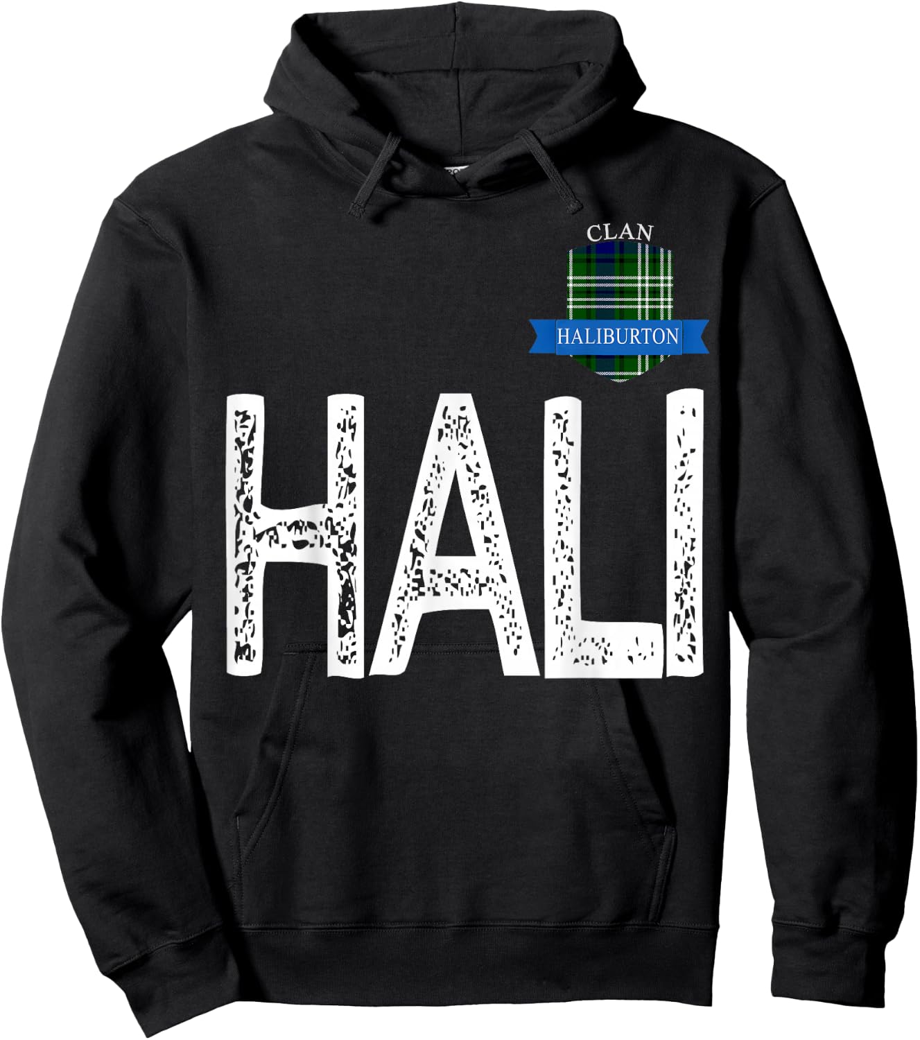 Clan Haliburton H and A and LI Family Matching Hoodie - Hoodie | Black