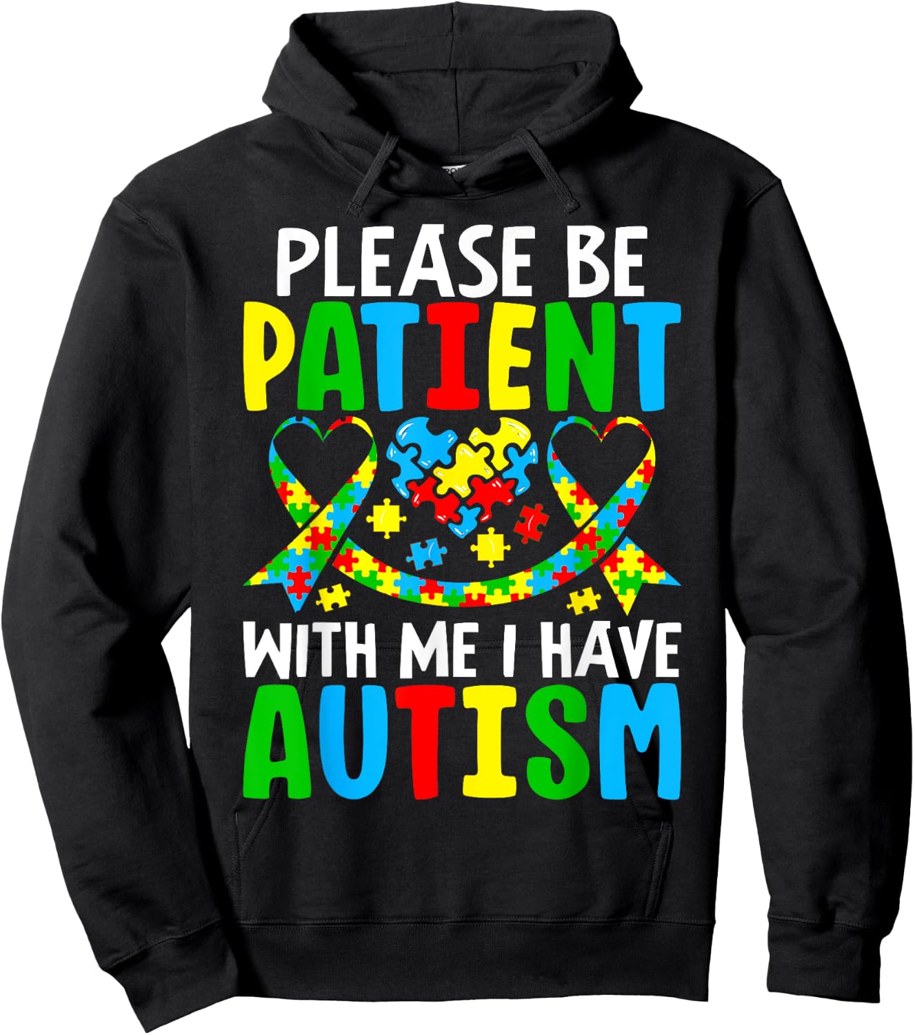 Autism Shirt Men Kids Autism Awareness I Have Autism Funny Hoodie - Hoodie | Black