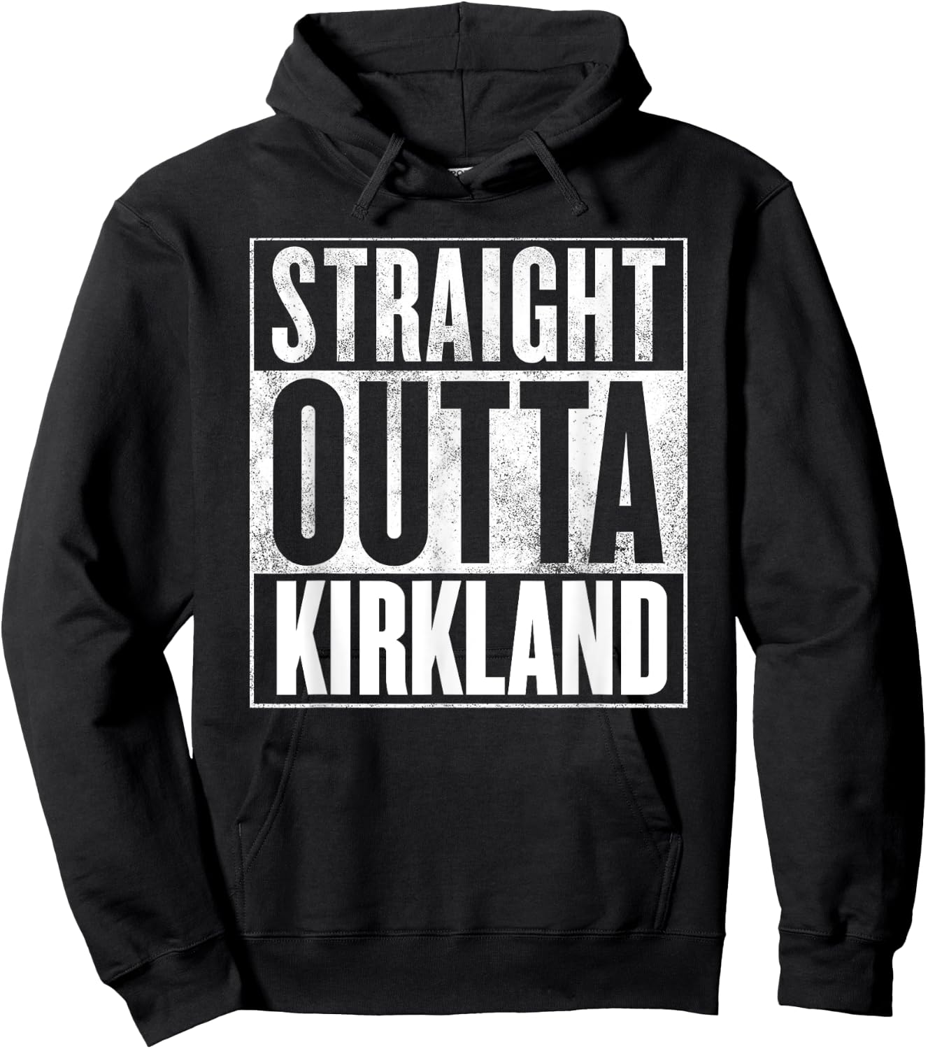 Kirkland - Retro Straight Outta Kirkland Hoodie - Hoodie | Black