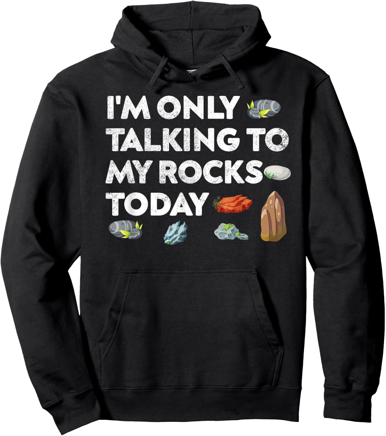 I'm Only Talking To My Rocks Today Geologist Geology Fans Hoodie - Hoodie | Black