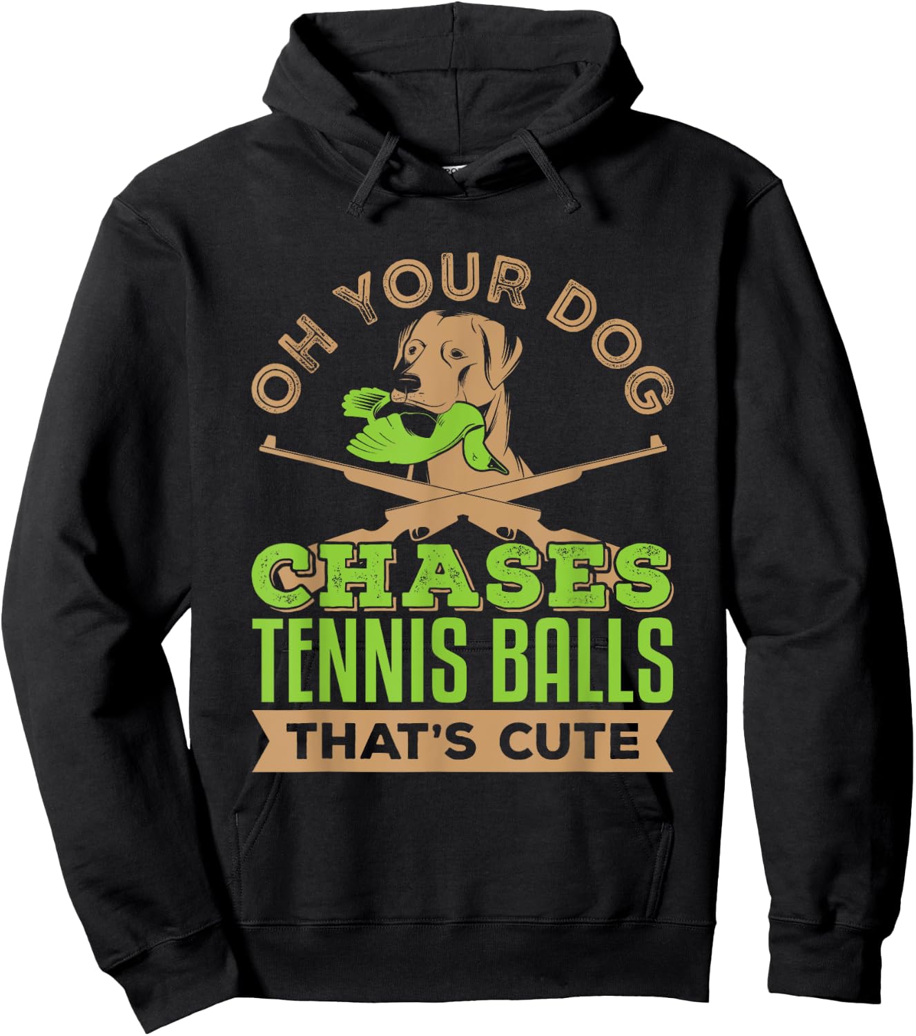 Bird Dog Owner Gifts Pointer Chases Balls Quote Hunting Dog Hoodie - Hoodie | Black