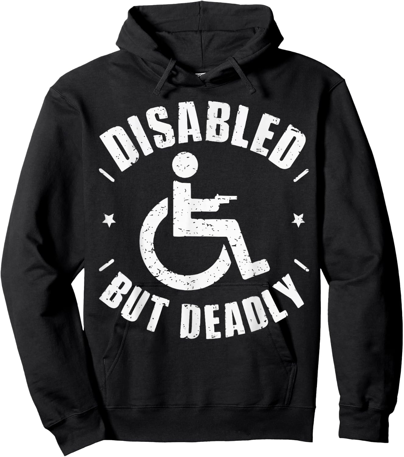 Disabled Veteran Handicap Military Soldier Veterans Day Hoodie - Hoodie | Black