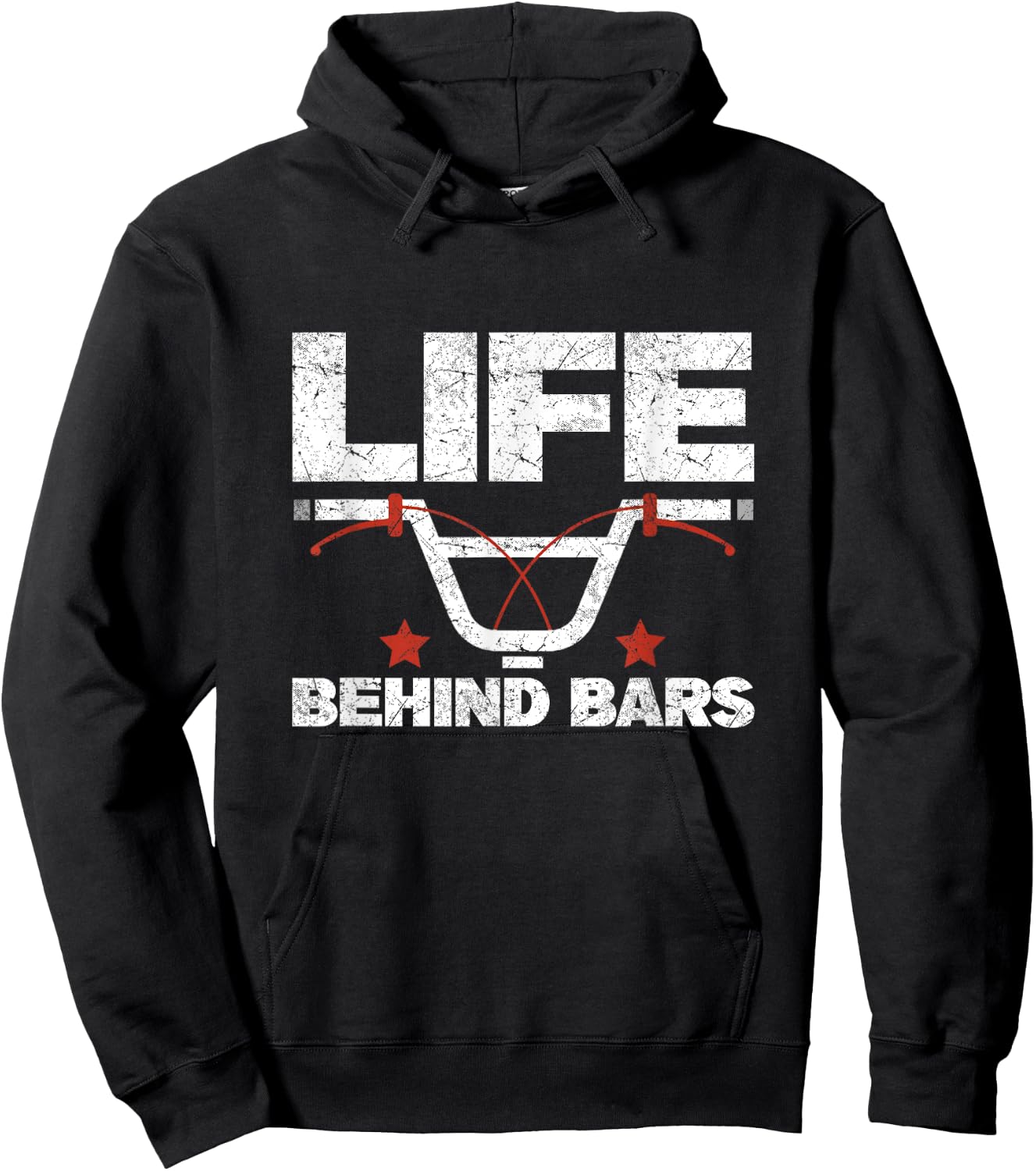 Life Behind Bars | BMX Bike Racing Hoodie - Hoodie | Black