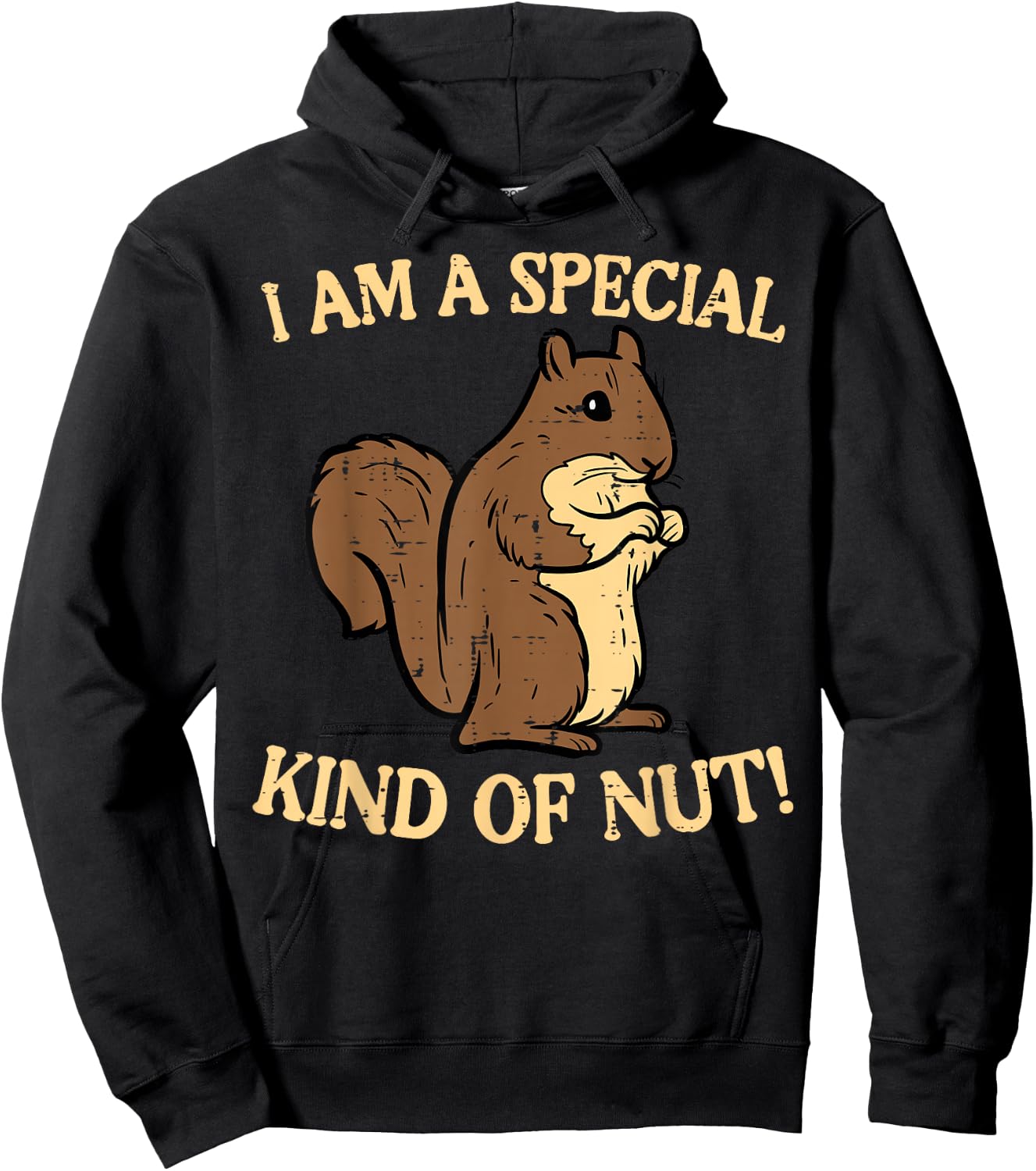 Squirrel Im Special Kind Of Nut Funny Boys Girls Kids Women Hoodie - Hoodie | Black