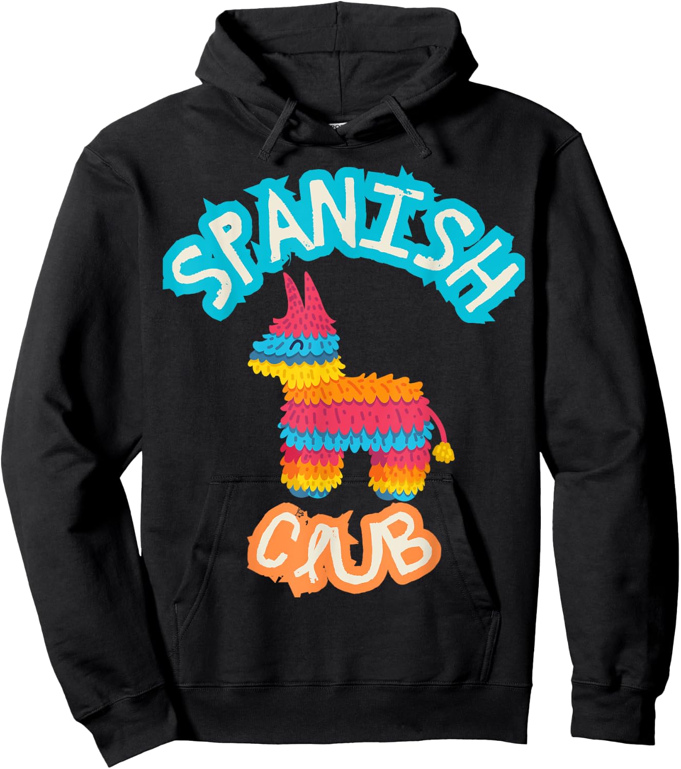 Spanish Club Colorful Pinata - Funny Spanish Mexican Hoodie - Hoodie | Black