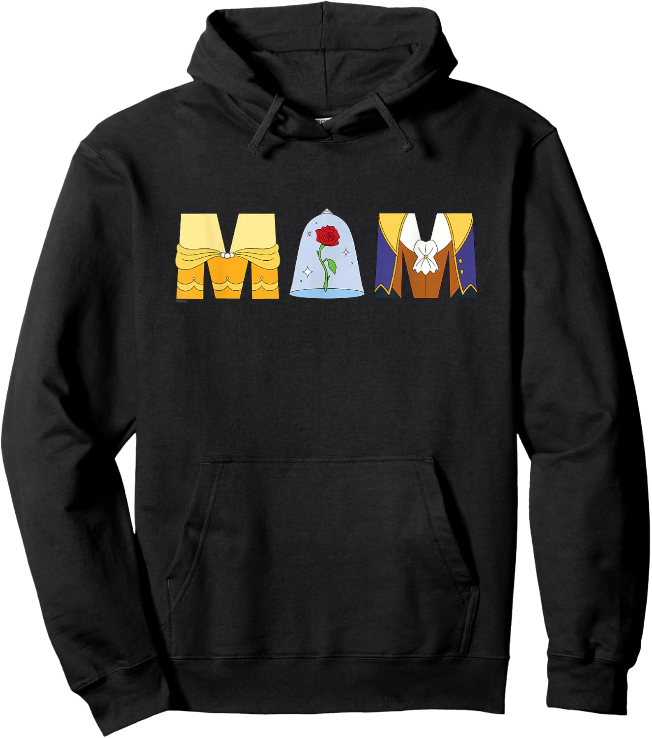 Disney Beauty and the Beast Belle Mother’s Day Birthday Mom Hoodie - Hoodie | Black