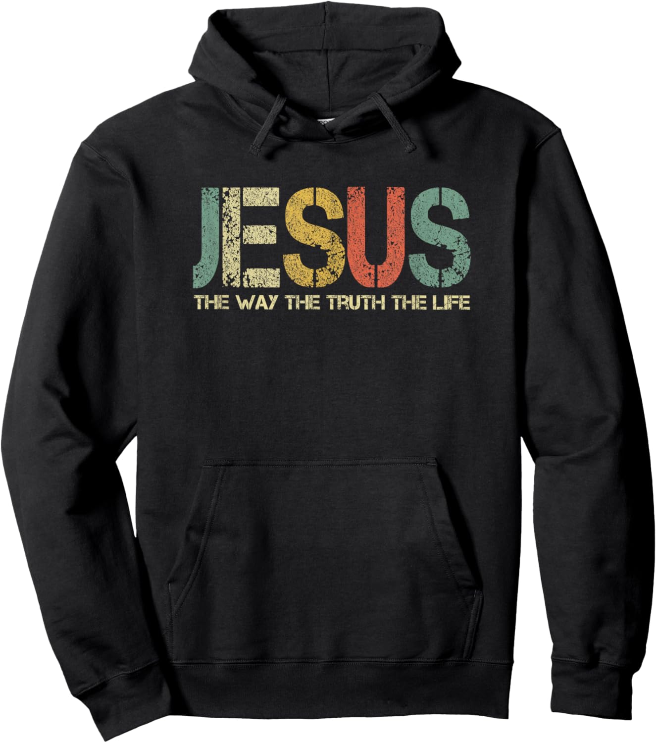 Christian Jesus The Way Truth Life God Fun Church Worshiping Hoodie - Hoodie | Black