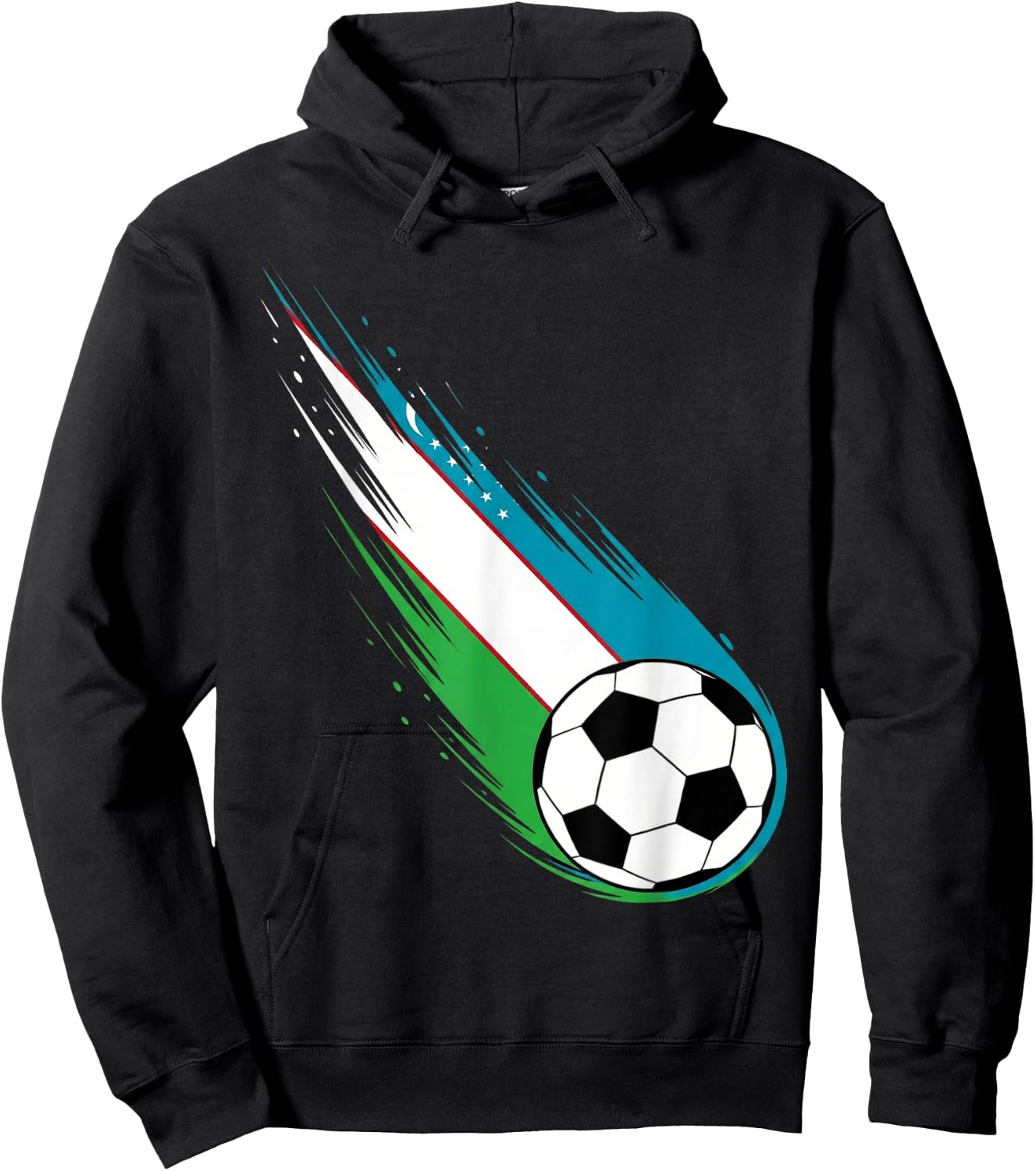 Uzbekistan Flag Graphic Uzbekistan Pride Heritage Hoodie - Hoodie | Black