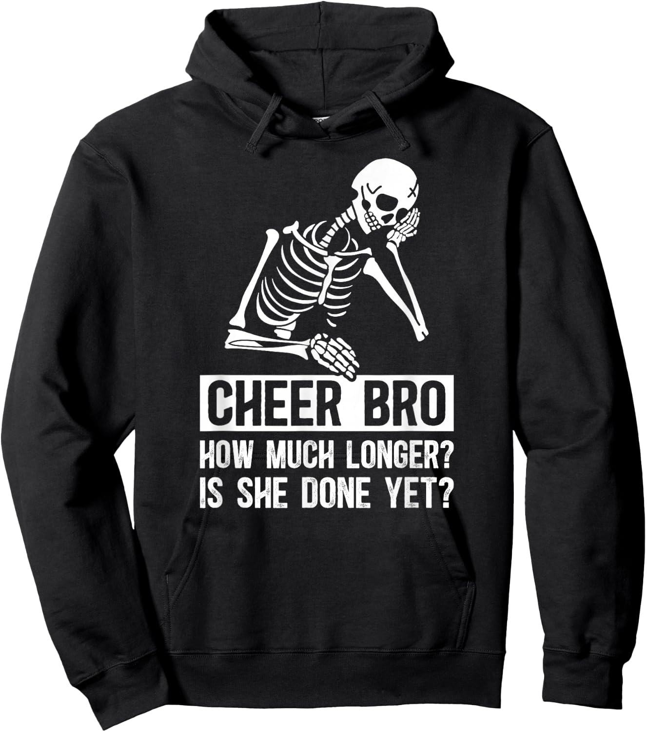 Cheer Brother Funny Cheerleader Brother Cheerleading Brother Hoodie - Hoodie | Black