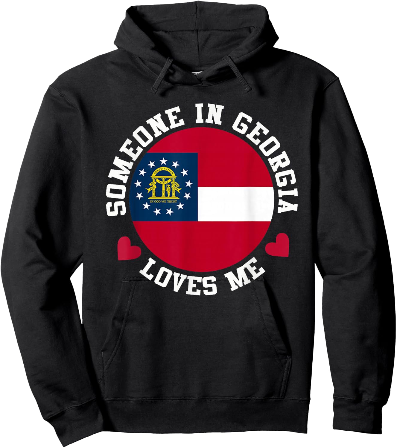 Someone In Georgia Loves Me Peach State Hoodie - Hoodie | Black