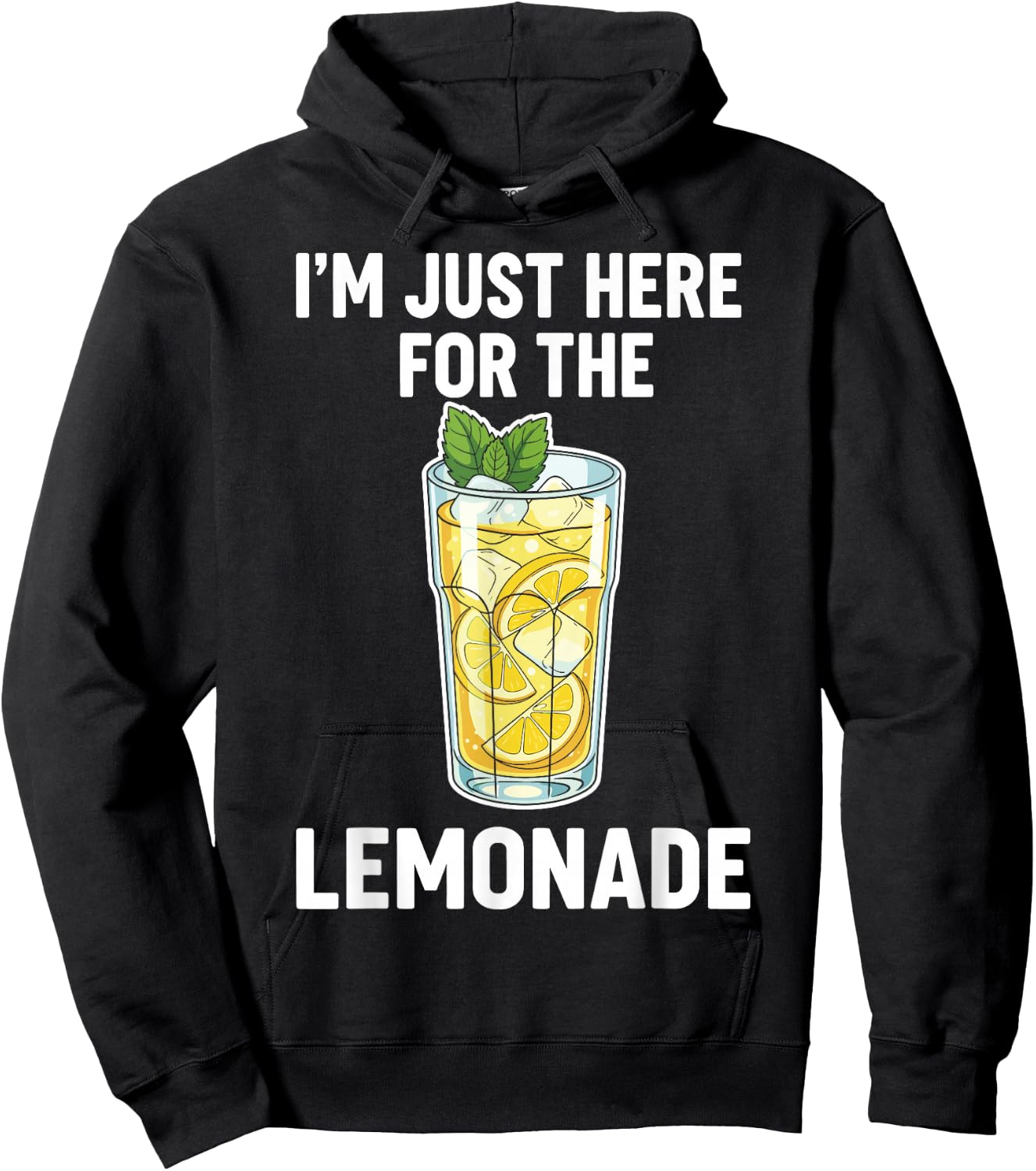I'm Just Here for The Lemonade Hoodie - Hoodie | Black