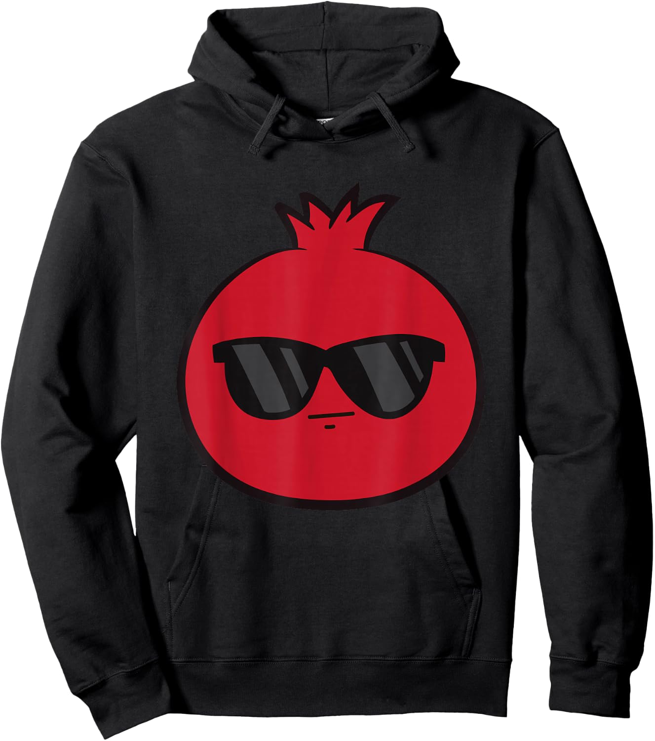 Cool Pomegranate With Sunglasses Funny Pomegranate Hoodie - Hoodie | Black