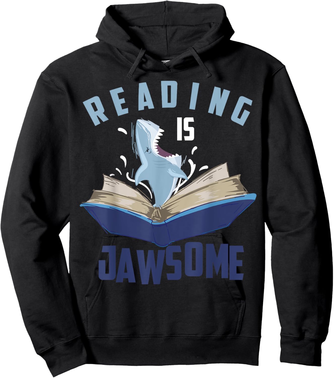 Reading Is Jawsome Shirt | Cool I'm A Passionate Reader Gift Hoodie - Hoodie | Black
