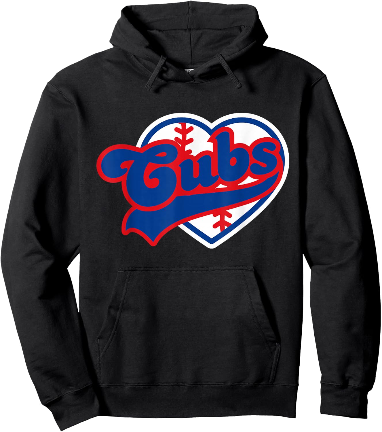 Retro Cubs Last Name Personalized Apparel Cubs Lover Men Hoodie - Hoodie | Black