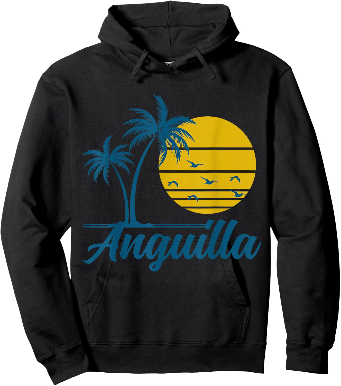 Anguilla Island Caribbean Souvenir Hoodie - Hoodie | Black