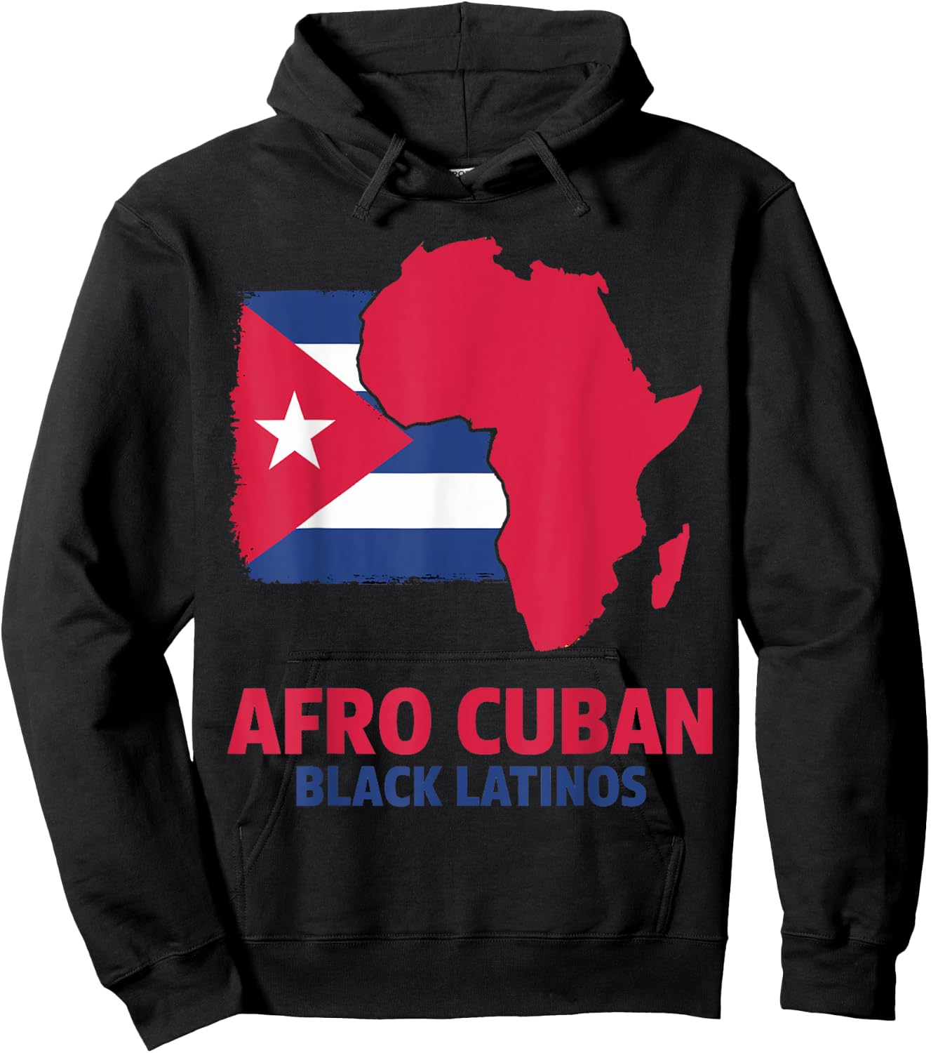 Afro Cubans Black Latinos Afro Latin Cuban Flag Souvenirs Hoodie - Hoodie | Black