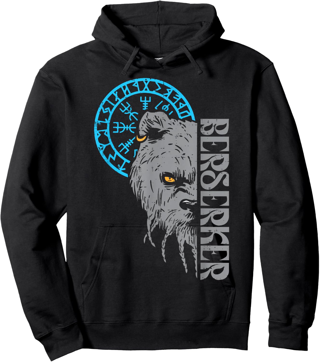 Viking Bear Berserker Norse Mythology Men Boys Kids Women Hoodie - Hoodie | Black