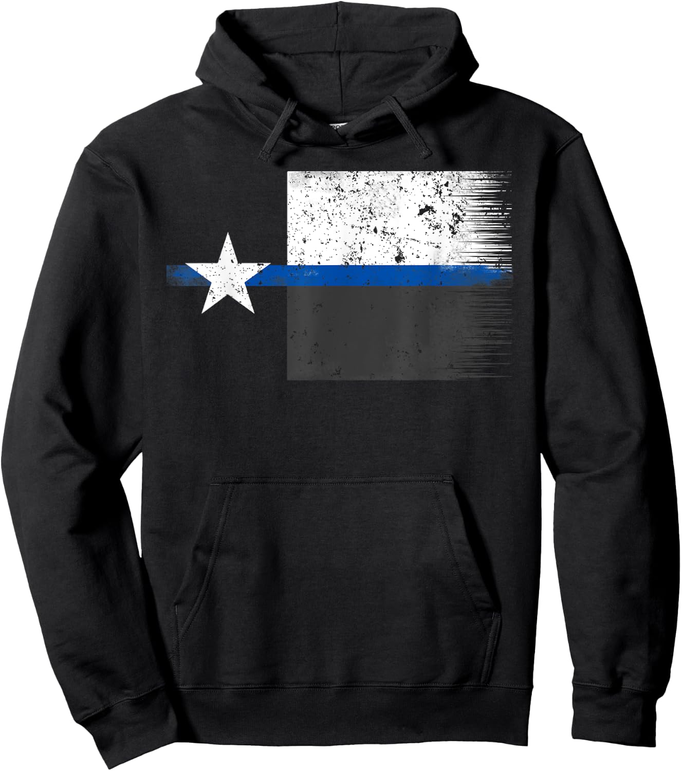 Texas Highway Patrol Ranger Law Enforcement Thin Blue Line F Hoodie - Hoodie | Black
