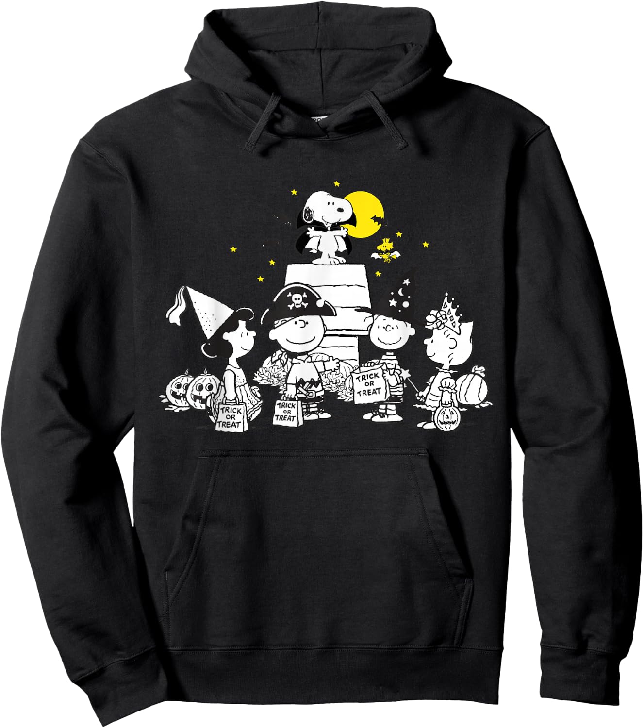 Peanuts Halloween Group Hoodie - Hoodie | Black