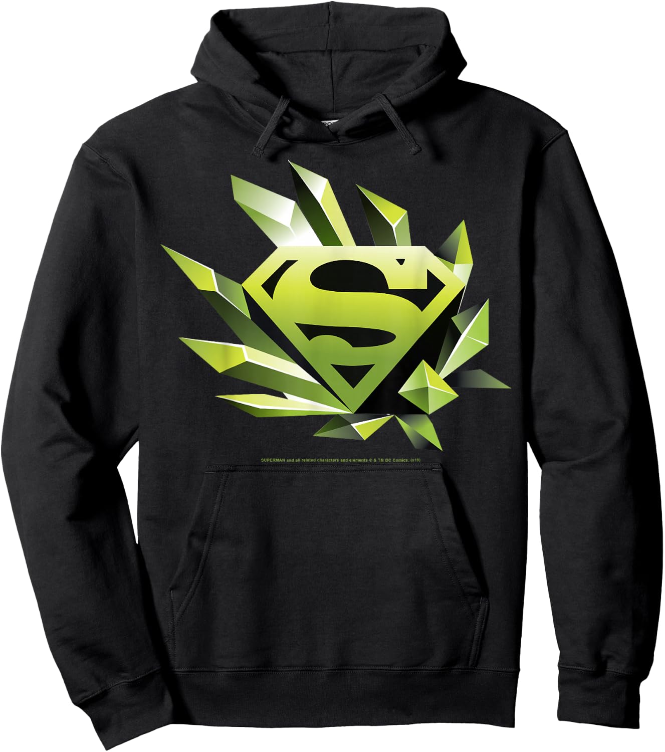 DC Comics Superman Kryptonite Chest Logo Hoodie - Hoodie | Black
