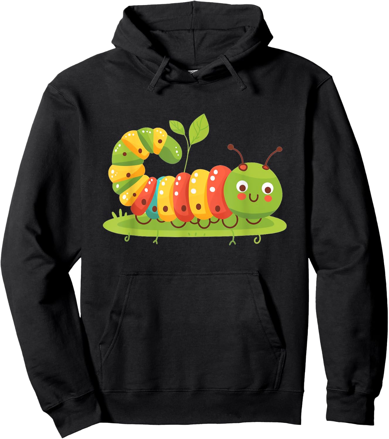 Funny multicolor Caterpillar Costume Hoodie - Hoodie | Black
