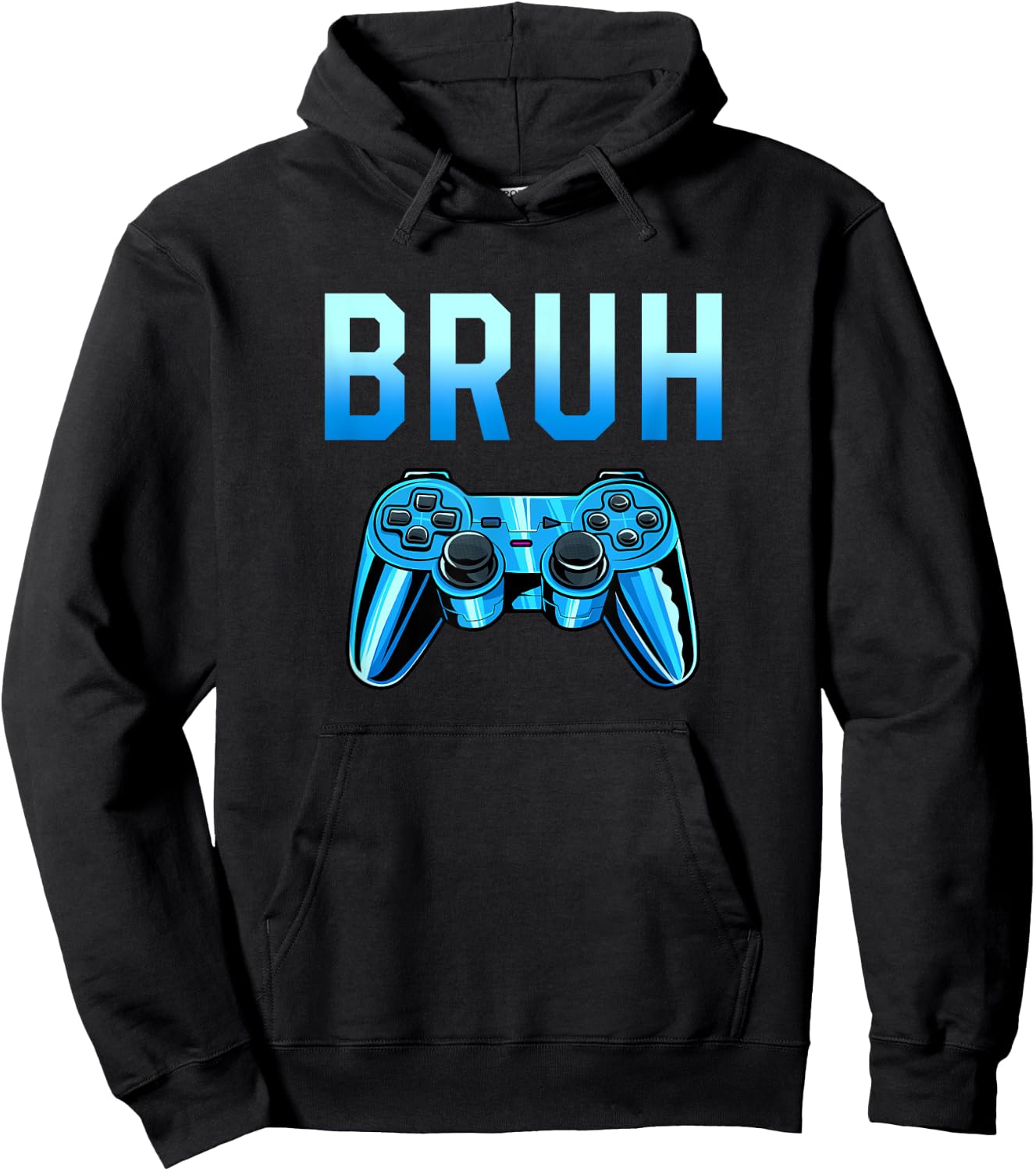 Bruh Meme Gamer Birthday Funny Saying Brother Teens Boys Hoodie - Hoodie | Black