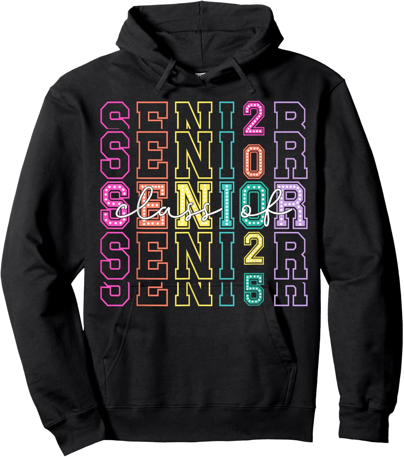 Class of 2025 Senior 2025 Graduation 2025 Back To School Hoodie - Hoodie | Black