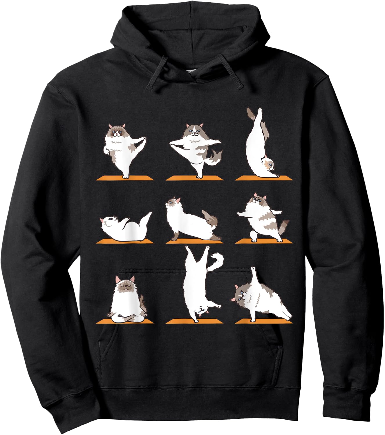Ragdoll Cat Yoga Hoodie - Hoodie | Black
