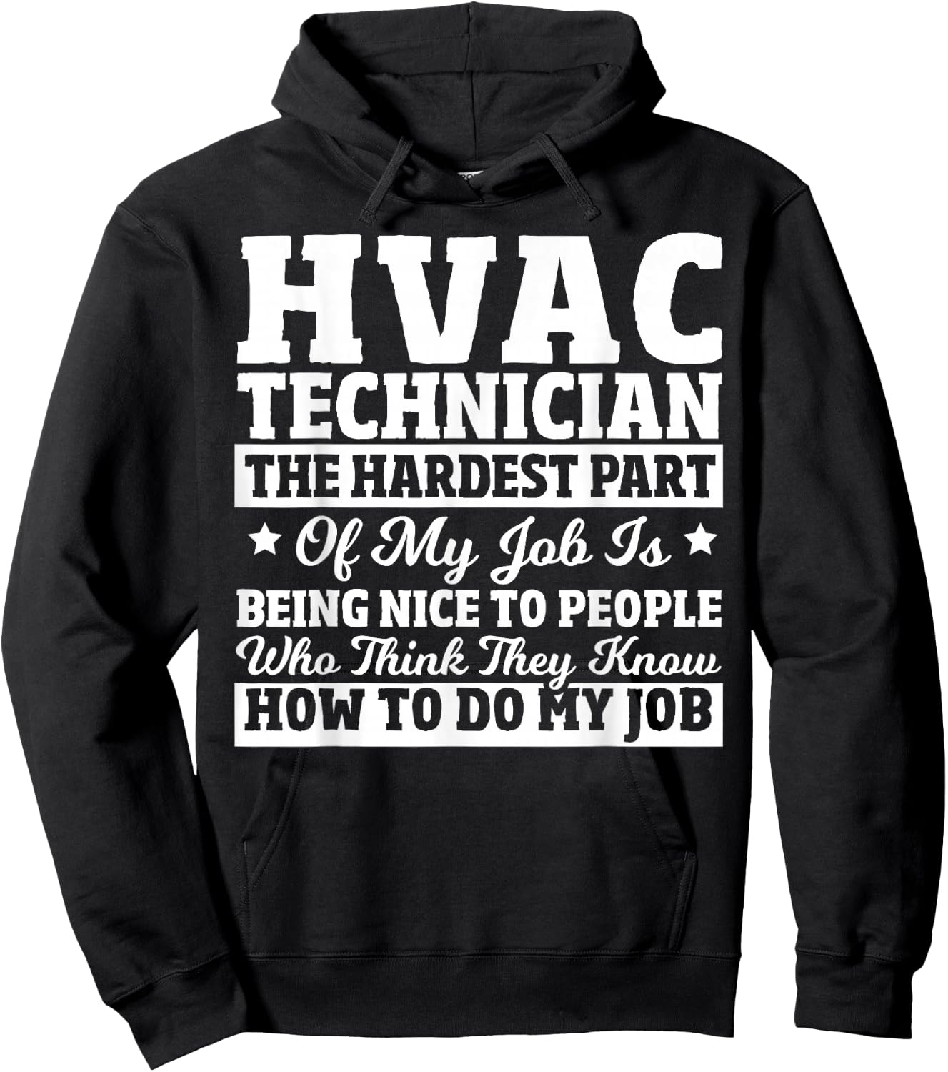 Sarcasm Lover - Hvac Tech Sarcastic Saying Hvac Technician Hoodie - Hoodie | Black