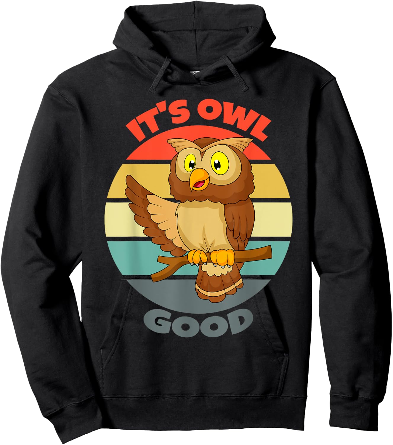 It's Owl Good | Owl Good Hoodie - Hoodie | Black