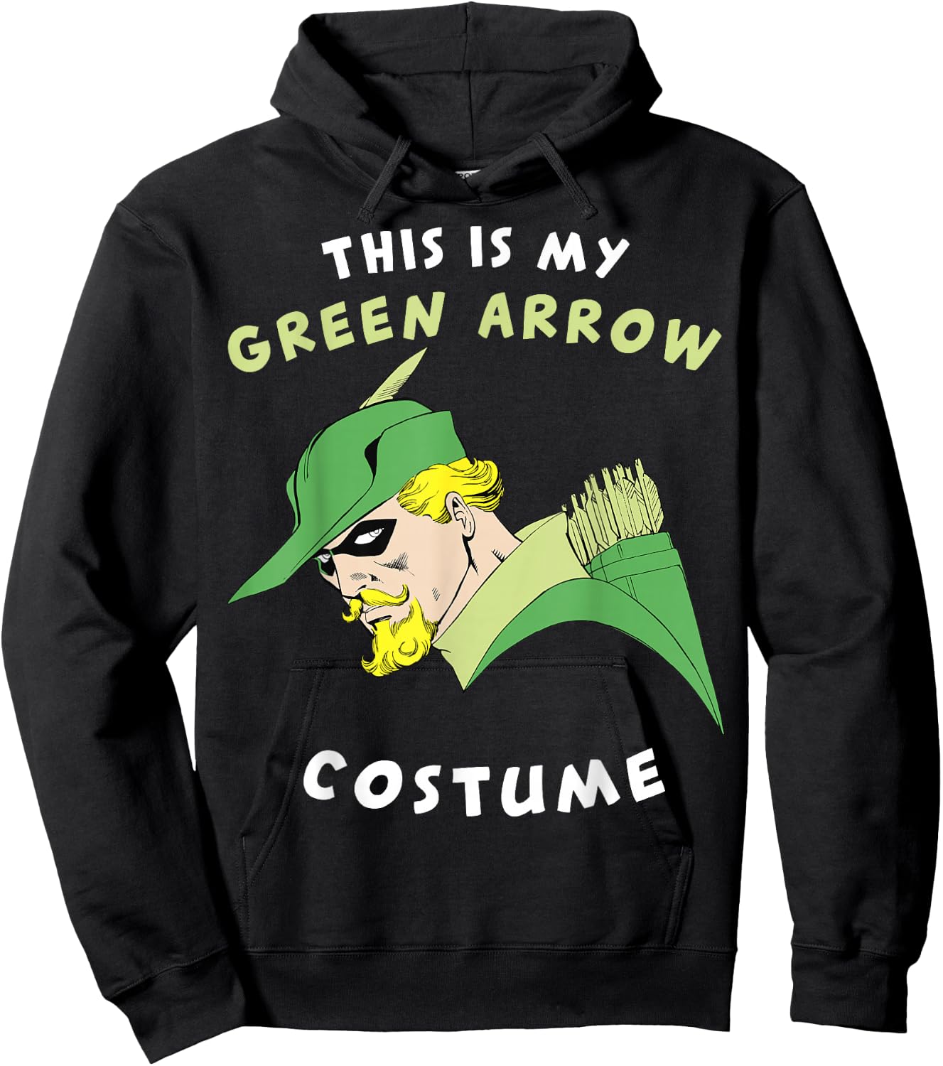 DC Comics This is My Green Arrow Costume Text Hoodie - Hoodie | Black