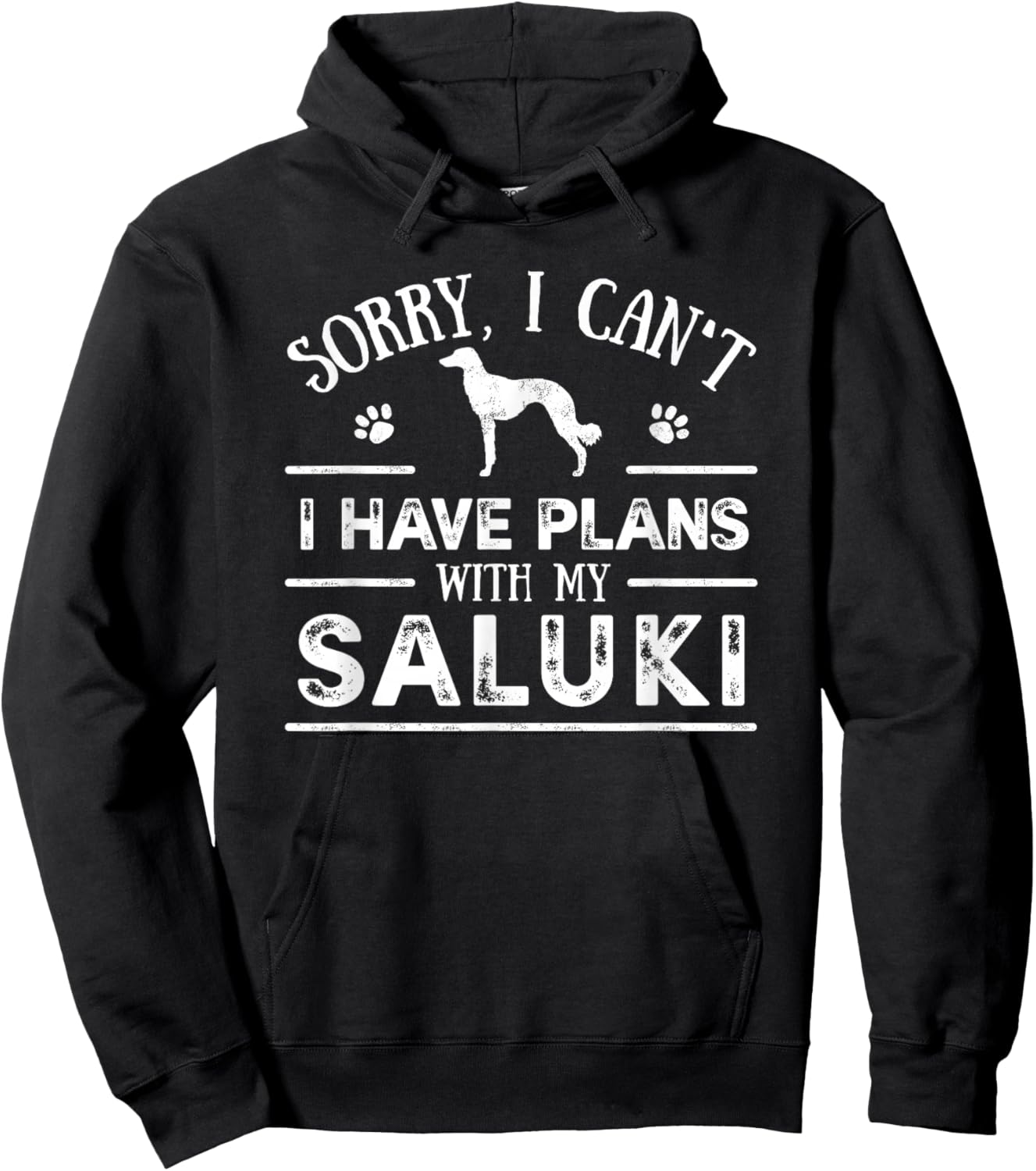 Funny Saluki - Funny Dog Owner Gift Women Hoodie - Hoodie | Black