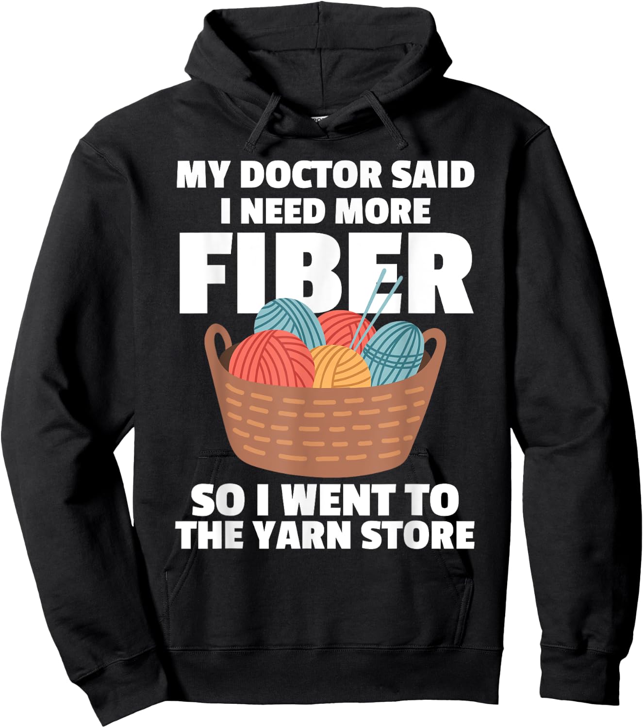 Funny Crocheting Mom Knitting Yarn Crochet Lovers Hoodie - Hoodie | Black