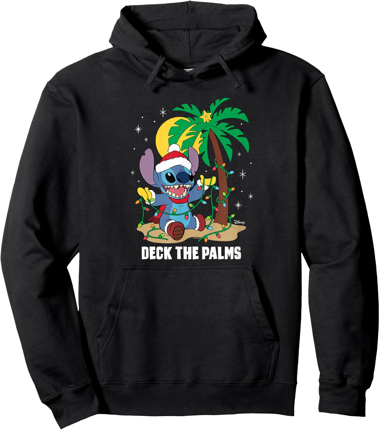 Lilo & Stitch - Deck The Palms Hoodie - Hoodie | Black